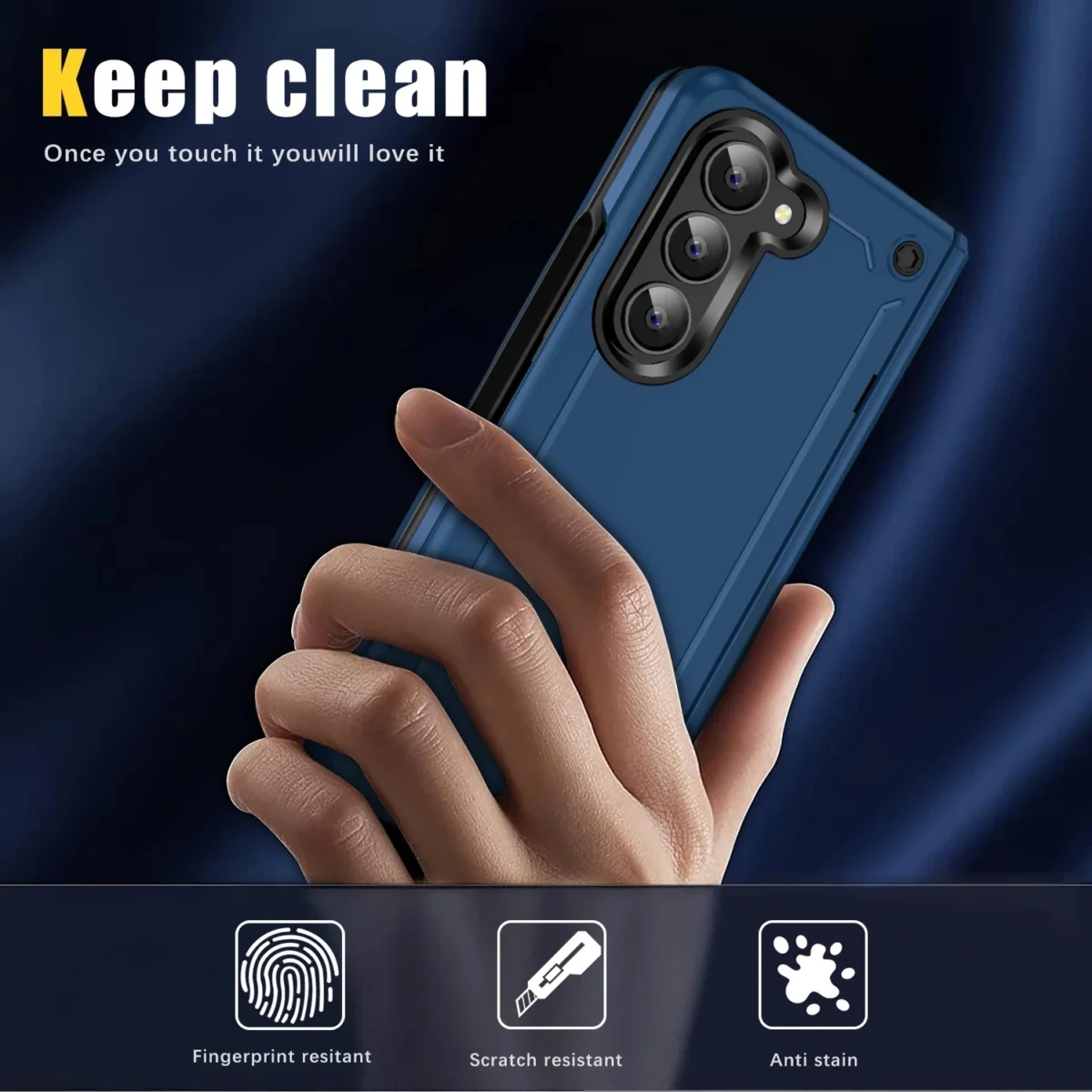Anti-Falling Phone Bag Armor Case for Samsung Galaxy Z Fold 5 6 fold6 Fold5 Zfold5 5G Hinge Protective Cases - Image 2