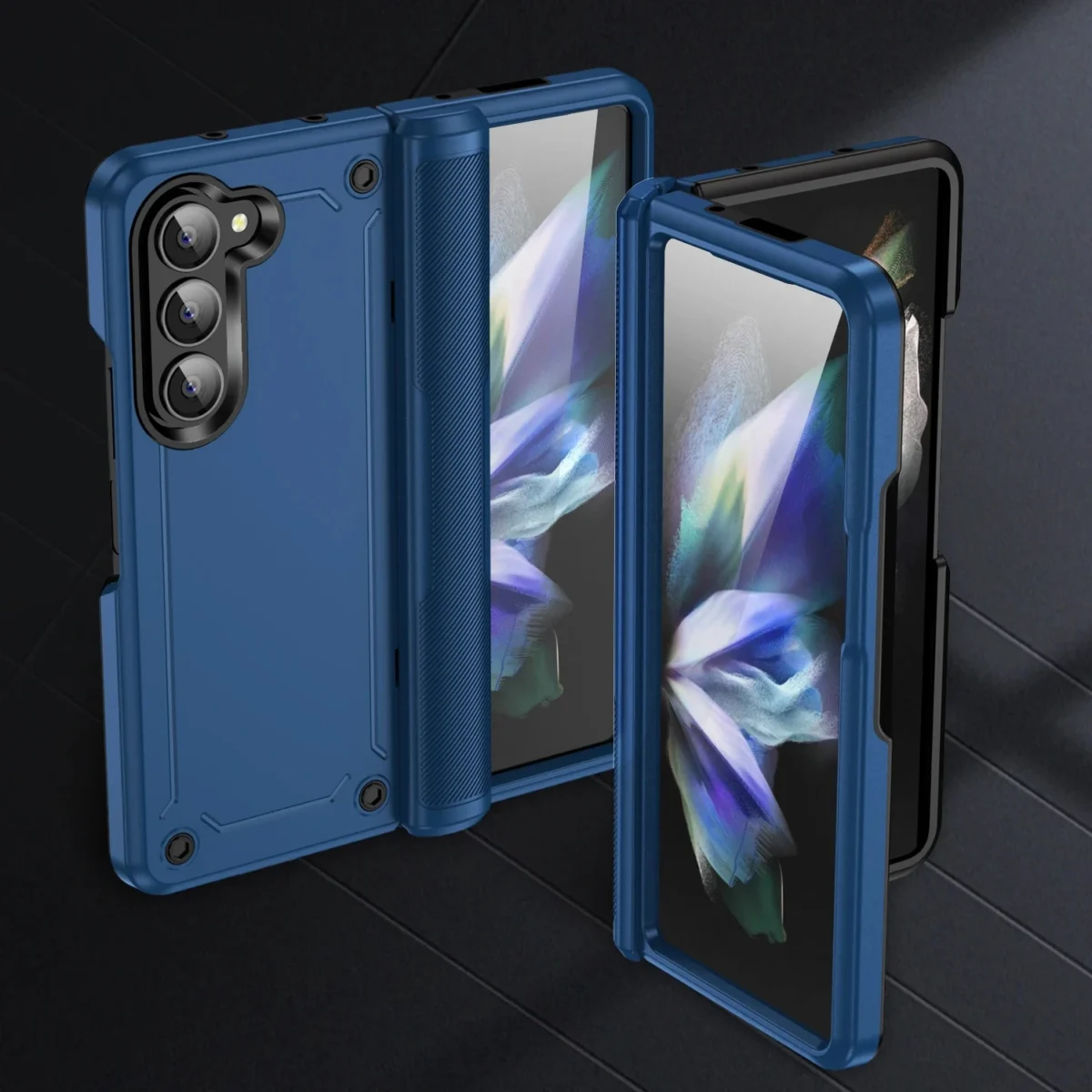 Anti-Falling Phone Bag Armor Case for Samsung Galaxy Z Fold 5 6 fold6 Fold5 Zfold5 5G Hinge Protective Cases - Image 3