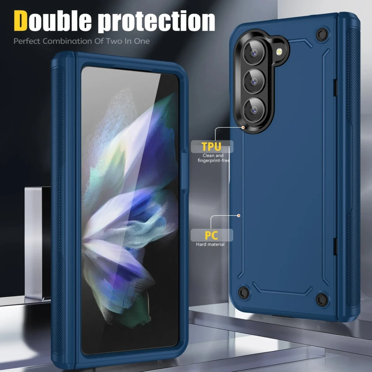 Anti-Falling Phone Bag Armor Case for Samsung Galaxy Z Fold 5 6 fold6 Fold5 Zfold5 5G Hinge Protective Cases - Image 4