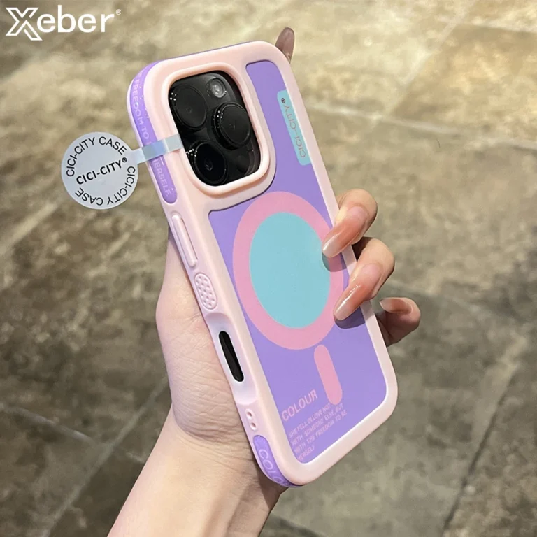 | Wholesale Price at Gaffar India Colorful For Magsafe Magnetic Wireless Charging Phone Case For iPhone 17 16 15 14 Pro Max Shockproof Bumper Protective Cover