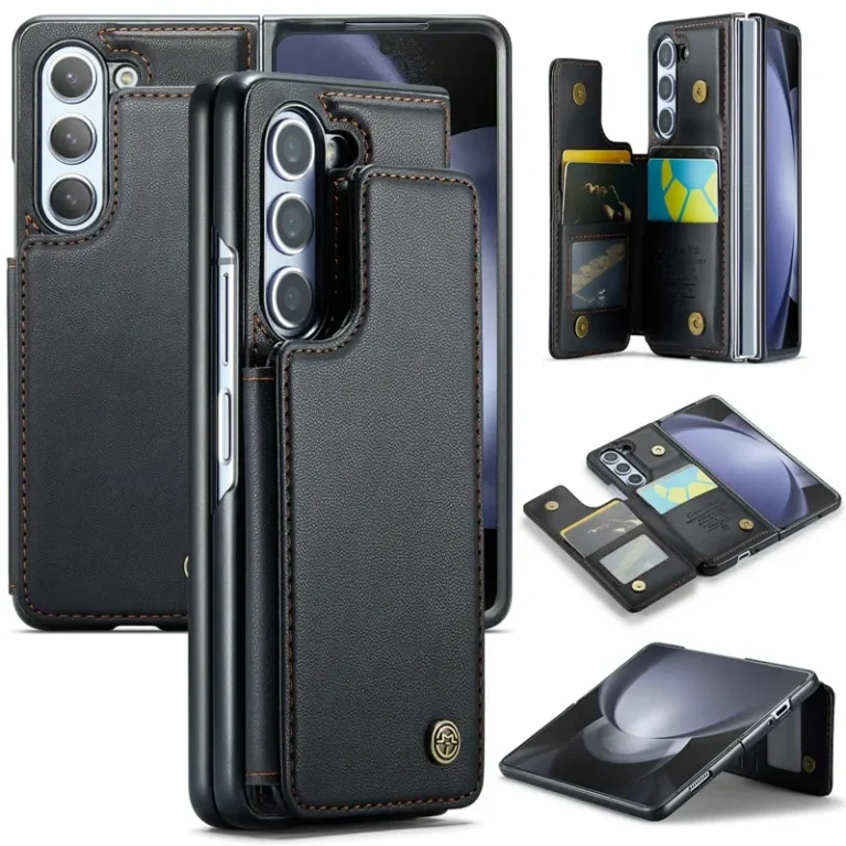 | Wholesale Price at Gaffar India EUCAGR Luxury Magnetic Wallet PU Leather Case For Samsung Galaxy Z Fold 6 7 Card Solt Holder Pocket Cover For Galaxy Z Fold 7 6