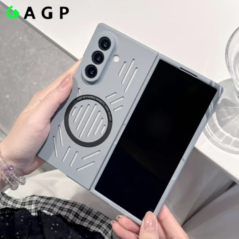 | Wholesale Price at Gaffar India for Magsafe Z Fold7 Case Hollow Heat Dissipation Ultra thin Case For Samsung Galaxy Z Fold 7 6 5 4 Fold6 Magnetic Hard PC Cover