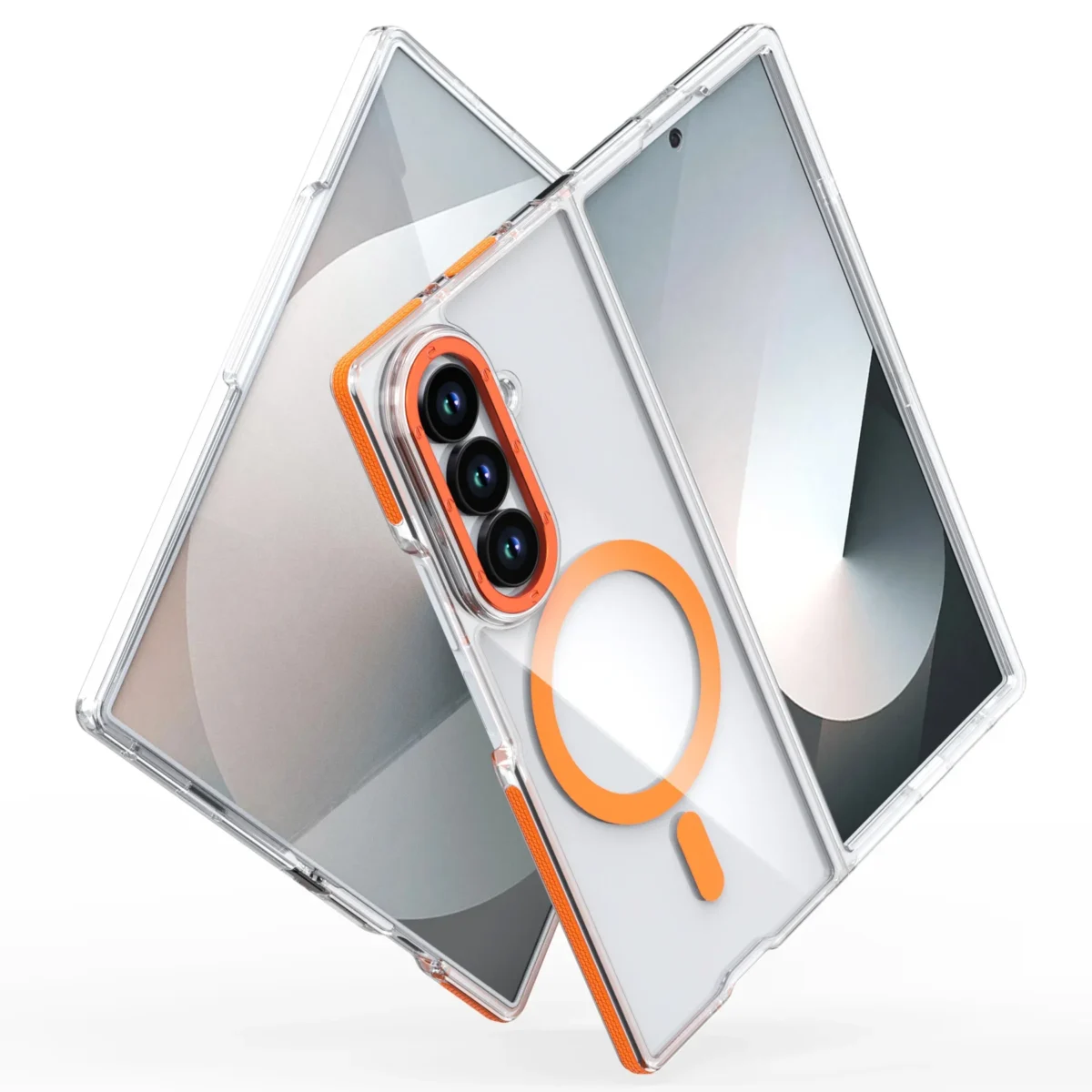 For Samsung Galaxy Z Fold 7 Case Hard Transparent Magsafe Magnetic Wireless Charging Protective Cover for Z Fold 7 6 Phone Shell - Image 4