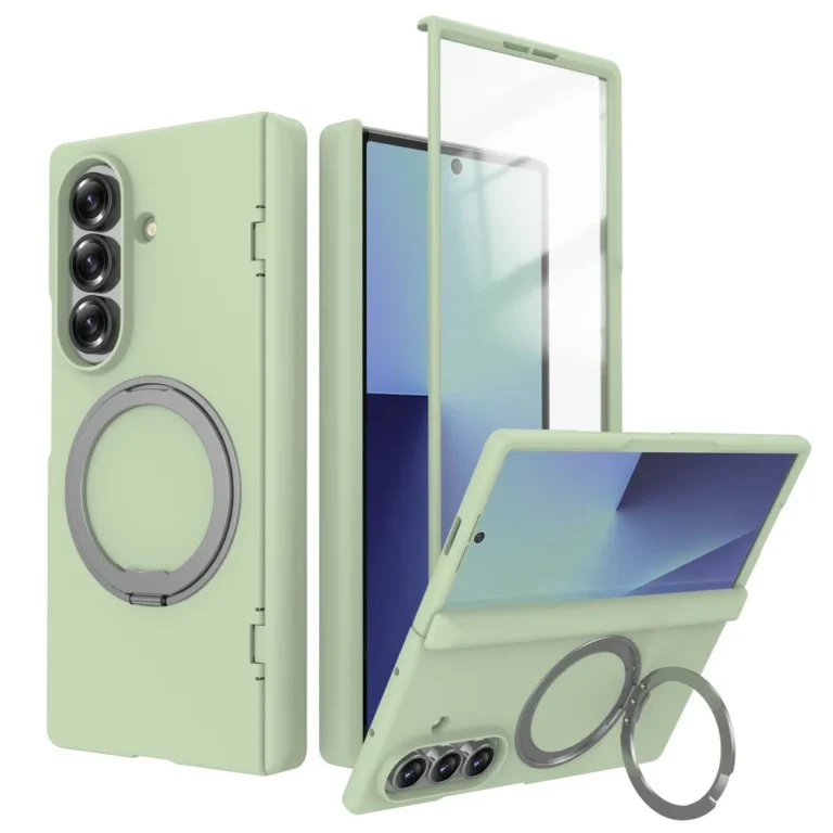 For Samsung Galaxy Z Fold 7 Case Hard With 360 Ring Stand Magnetic Protective Back Cover Case For Samsung Z Folld7 Phone Shell