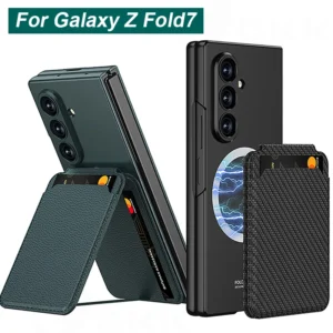 GKK Magnetic Wireless Charge Case For Samsung Galaxy Z Fold 7 6 Screen Glass Card Package Holder Cover For Galaxy Z Fold7 Case