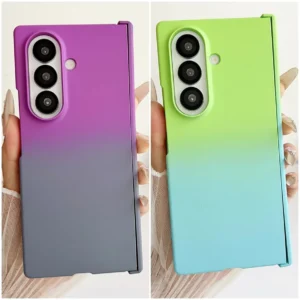 Gradient Skin Feel Hinged Phone Case For Samsung Galaxy Z Fold 7 fold7 Good Touch Feel Camera protect Cover