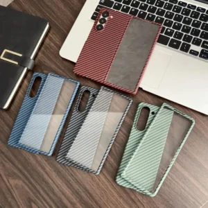 Magsafe Case for Samsung Z Fold 6 3 Carbon Fiber Phone Case Ultra-thin Cover Z Fold 5 4 Aramid Fiber Material With Screen Film