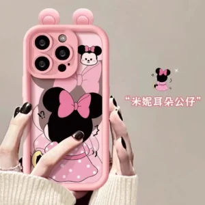 Mickey Minnie Ear Toy Back Multistep Soft TPU Phone Case for iPhone SE 7 8 14 Plus 15 Pro Max 12 Pro 13 Mini 11 Pro X XS Max XR