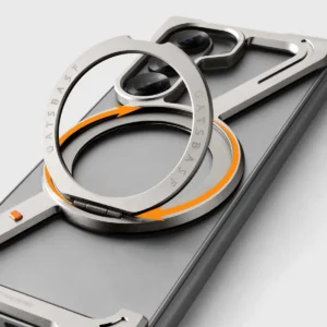 Metal Magnetic Phone Case for Samsung Z Fold 7 6 5 with Stand Frameless Phone Cover for Samsung Fold Screen Shockproof
