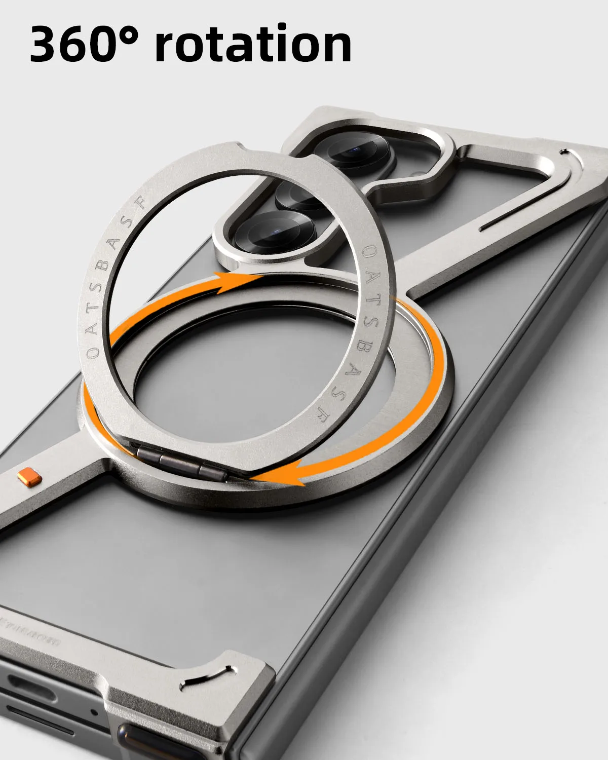 Metal Magnetic Phone Case for Samsung Z Fold 7 6 5 with Stand Frameless Phone Cover for Samsung Fold Screen Shockproof