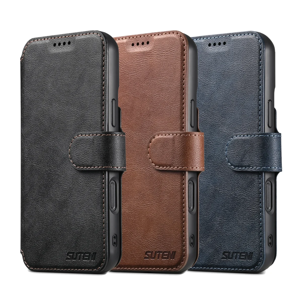 PU Leather Wireless Charging Card Holder Stand Wallet Magnetic Flip Cover Phone Case For iPhone 17 Pro Max 16 Plus 15 14 13 12 - Image 6