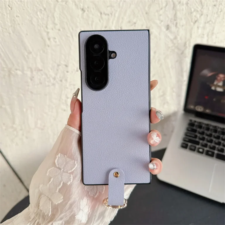| Wholesale Price at Gaffar India Ring Holder Protective PU Leather Phone Case For Samsung Galaxy Z Fold 7 6 5 4 Fold7 Fold6 Fold5 Fold4 5G Hard Plastic Cover