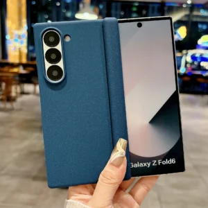 Solid Color Matte Hinge Protective Cover For Samsung Galaxy Z Fold7 6 Anti-Fingerprints Case For Samsung Z Fold 5 4 3 Hard Shell