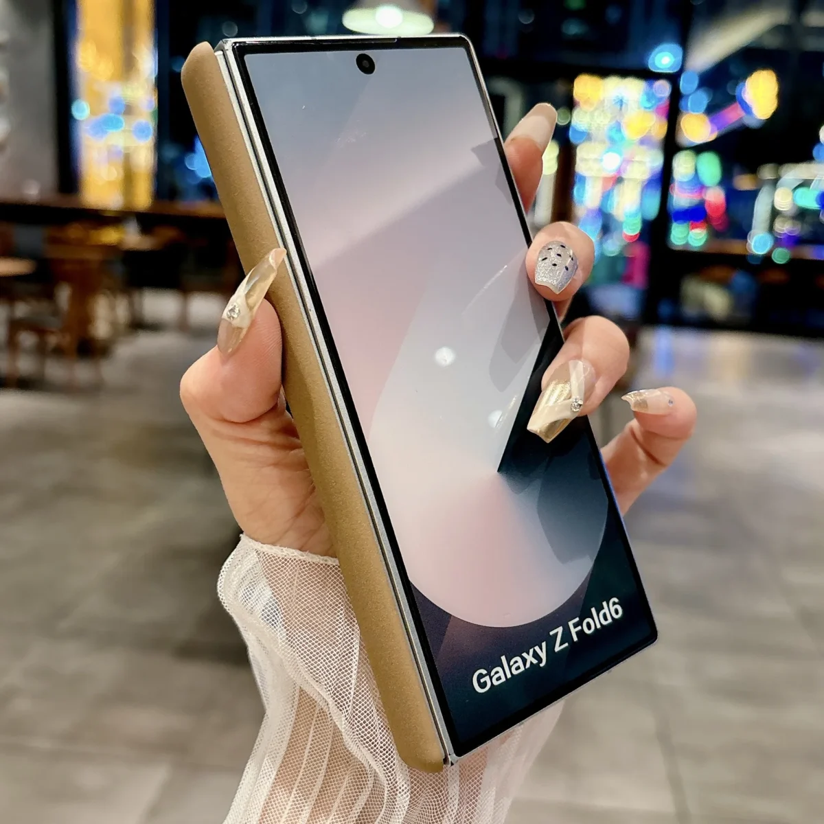 Solid Color Matte Hinge Protective Cover For Samsung Galaxy Z Fold7 6 Anti-Fingerprints Case For Samsung Z Fold 5 4 3 Hard Shell - Image 5