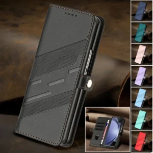 Thin Suede Flip Leather Phone Case  for Samsung Galaxy Z Fold 7 5G Z Fold 6 5 4 3 Fold7 Flip Stand Wallet Cards Back Cover Coque