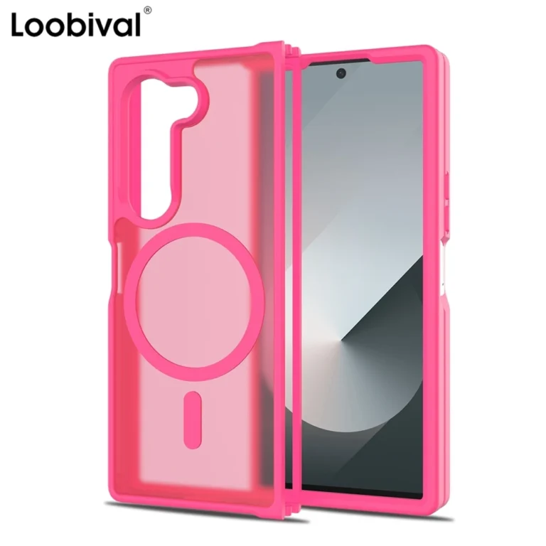 | Wholesale Price at Gaffar India Z Fold7 Magsafe Wireless Charging Case For Samsung Galaxy Z Fold 6 7 Fold6 7 Candy Color Translucent Shockproof Magnetic Cover