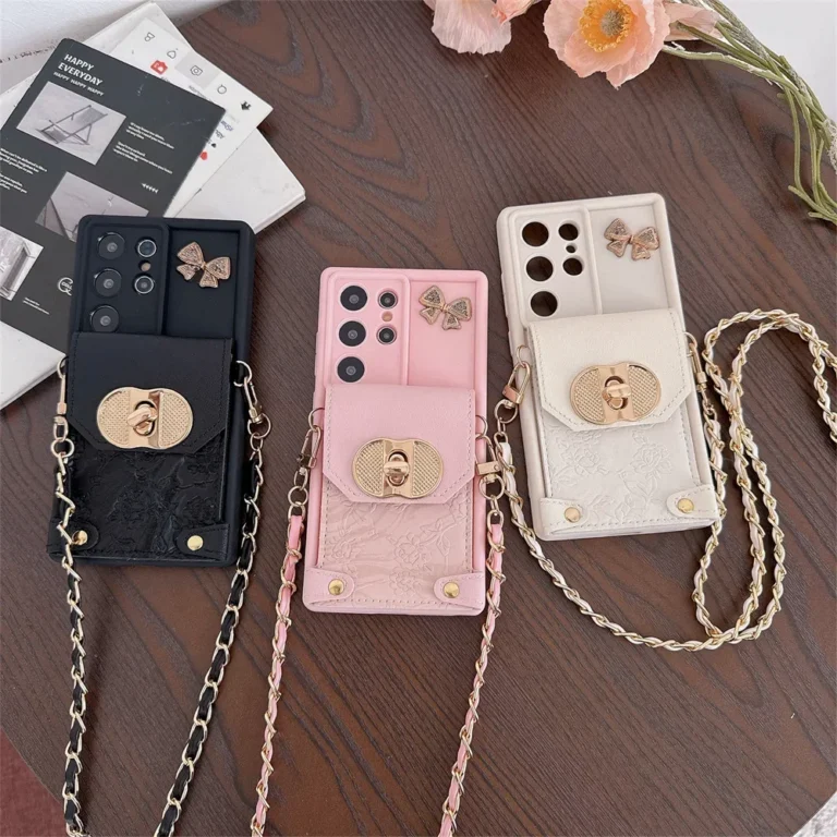 | Wholesale Price at Gaffar India Solid Color Crossbody Wallet Case for Samsung Galaxy S24 S21 FE S25 Ultra S23 S22 Plus A06 A16 A56 A36 A54 A55 A35 A25 A15 Cover