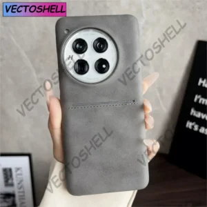 Luxury Sheepskin Leather Card Slot Phone Case For OnePlus 13 13R 12 12R 11 R ACE5 ACE2 ACE3Pro Shockproof Armor Frameless Cover
