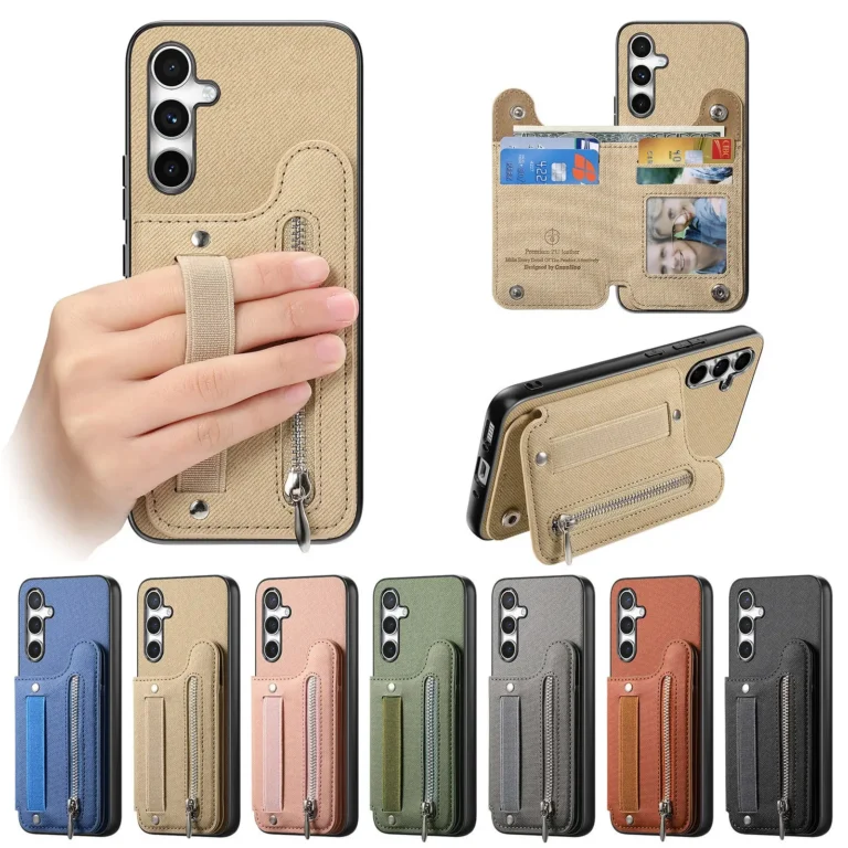 | Wholesale Price at Gaffar India Wallet with Card Holder Cover Samsung Galaxy S25 Edge S24 FE S23 Ultra S22 S21 Plus A56 A55 A36 A54 A16 A16 A15 Phone Case