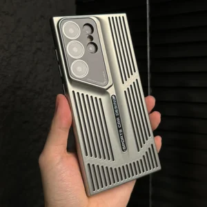 Luxury Heat Dissipation Case For Samsung Galaxy S25 S24 Ultra S23 Plus S22 Breathable Cooling Titanium Shockproof Bumper Cover