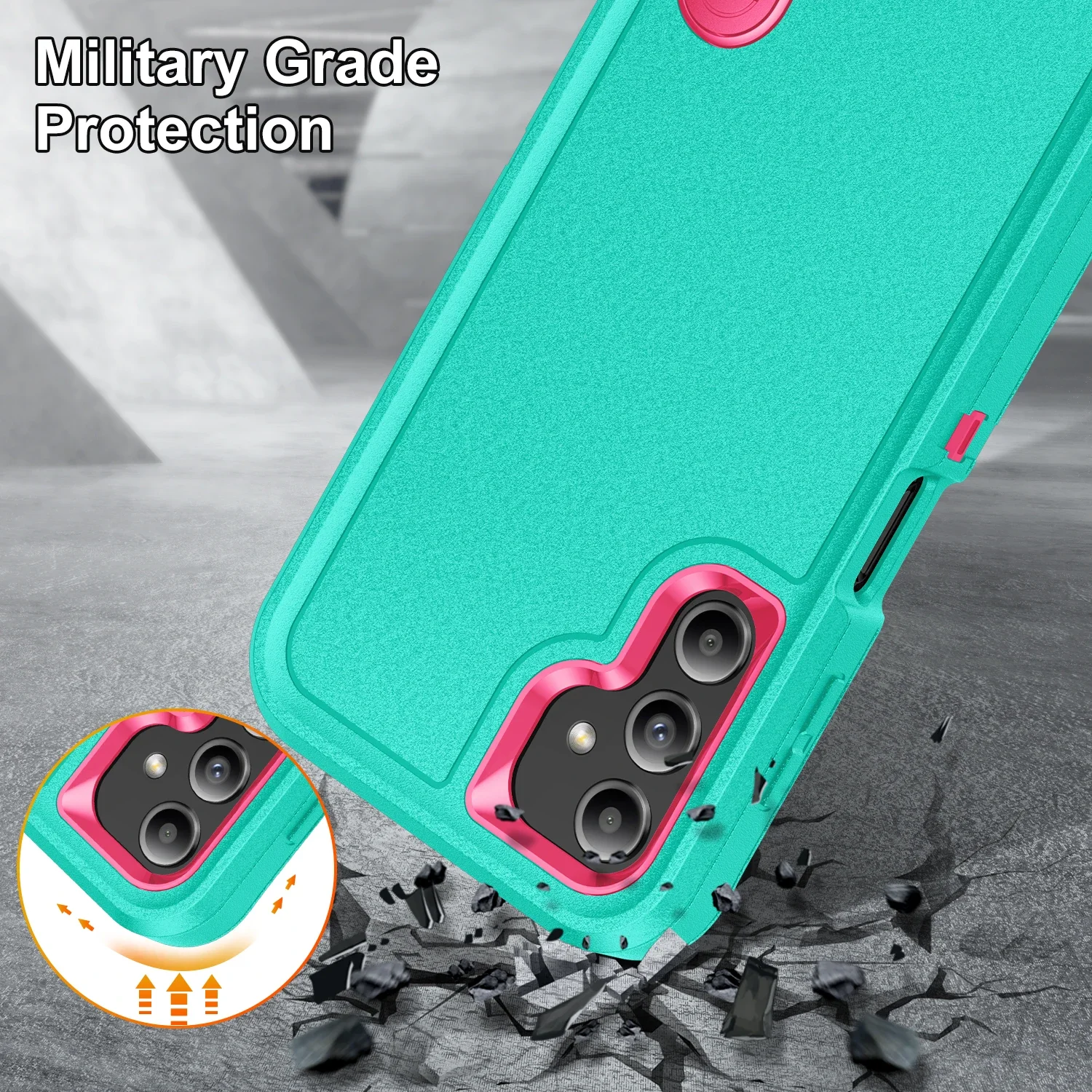 | Wholesale Price at Gaffar India Anti-Shock Strong Cover Cases for Samsung Galaxy A17 A54 5G A56 A36 A16 A15 A14 A53 A13 S23 S25 FE S24 S25 Ultra edge S22 Plus - Image 6