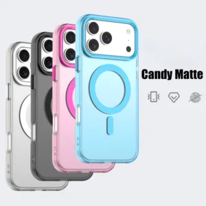 Candy Matte For Magsafe Case For iPhone 17 Air 17Promax 16 15 14 Pro Max Plus 13 12 11 16E SE4 17Pro Transparent Rugged Cover