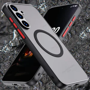 Shockproof Armor Magnetic Case For Samsung A56 5G A36 A26 A16 A55 A35 A25 A15 A54 A34 A14 A53 A13 A52S Translucency Phone Cover