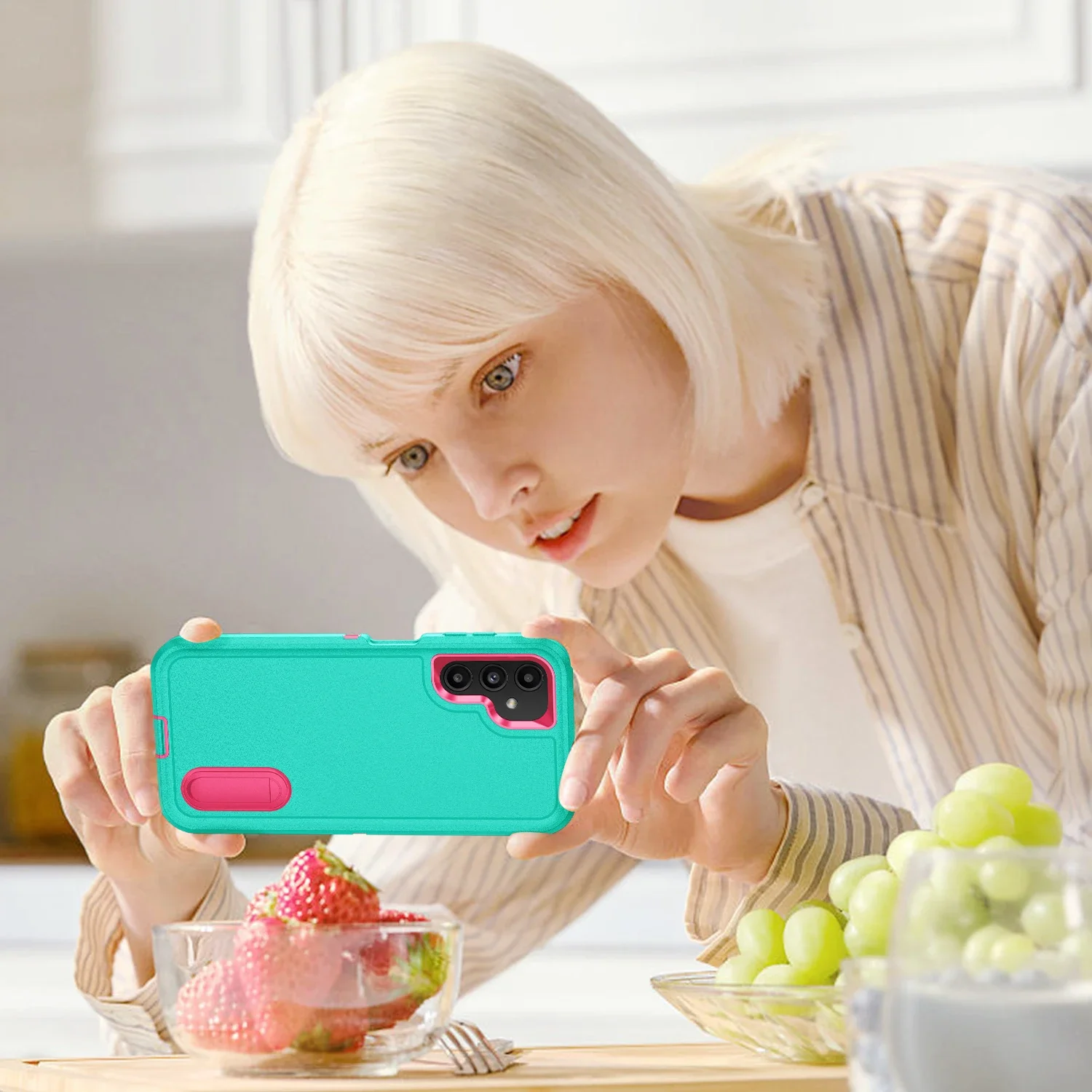 | Wholesale Price at Gaffar India Anti-Shock Strong Cover Cases for Samsung Galaxy A17 A54 5G A56 A36 A16 A15 A14 A53 A13 S23 S25 FE S24 S25 Ultra edge S22 Plus - Image 3