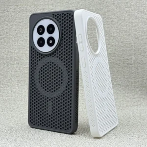 Luxury Breathable Honeycomb Magnetic Case for OnePlus 13 12 Ace5 Pro Hard Plastic For Magsafe Wireless Charging Shockproof Cover