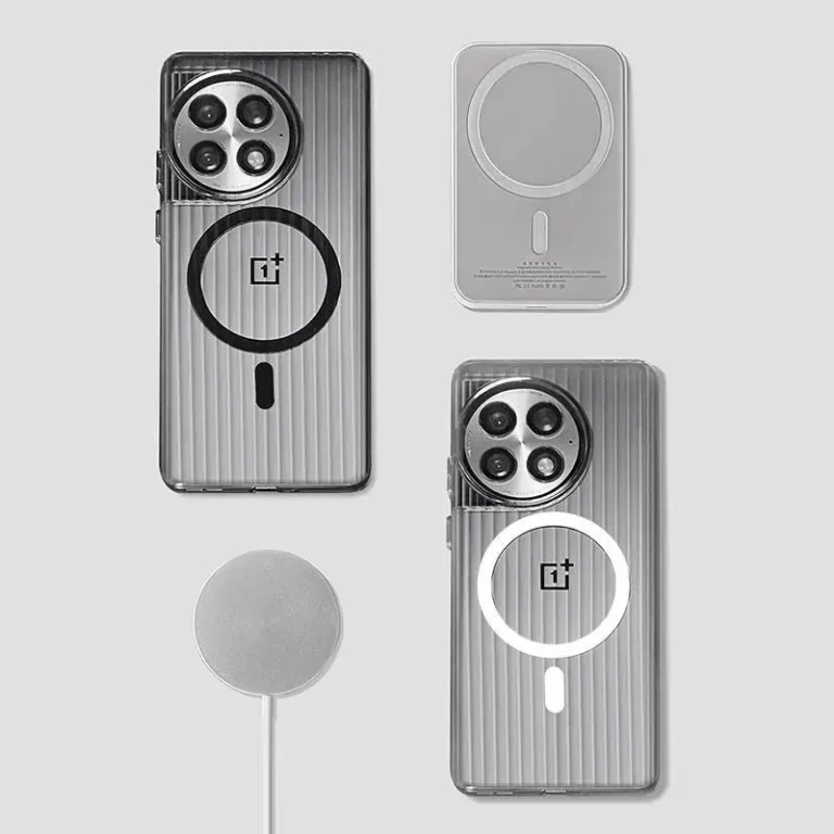 For OnePlus 13T 13R 13 12 Case Fashion Corrugated Transparent Magnetic PC Anti-fall Cover For OnePlus13 T R 12 Funda