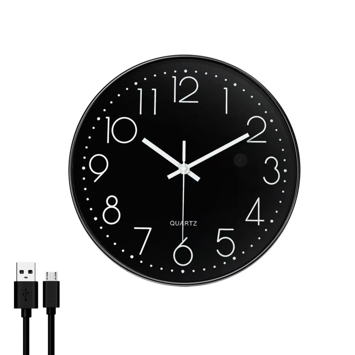 8inch Creative IP Nanny Wall Clock Home Electronic Clock Support TF Card With Wi and Fi Nanny DIY Clock - Image 3
