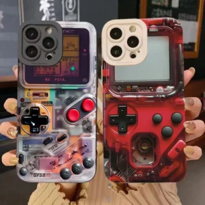 Technology Game Console Phone Case For iPhone 16E 11 12 13 14 15 16 Pro Max 7 8 16 Plus XR X XS Shockproof Silicone Soft Cover