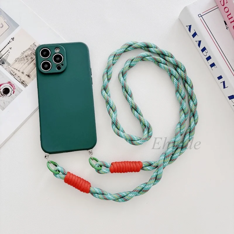 | Wholesale Price at Gaffar India Shockproof Case for Samsung Galaxy S25 Ultra S23 S24 FE A56 A16 A36 A06 A55 A35 A15 Colorful Crossbody Lanyard Strap Soft Cover - Image 6