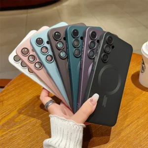 Luxury Magnetic Soft Cover for Samsung Galaxy A17 A56 A36 A26 A16 A06 A55 A35 A25 A15 A05 S A54 A34 A24 A14 Magsafe Phone Cases