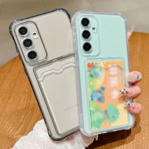 Wallet Card Holder Clear Case For Samsung A55 A56 A54 A53 A52S 5G A25 A16 A36 A35 A34 A33 A32 A24 A23 A51 A15 A14 A13 Case Cover
