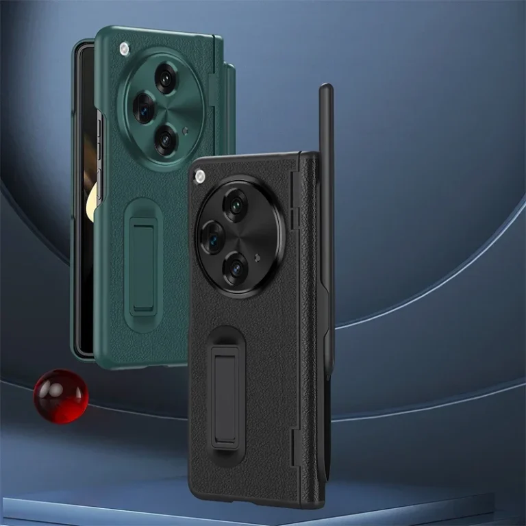 | Wholesale Price at Gaffar India For OPPO Find N3 Case Premium Leather Hinge Kickstand+Screen Protector Stylus Pen Folding Lens Protection Cover For OnePlus Open