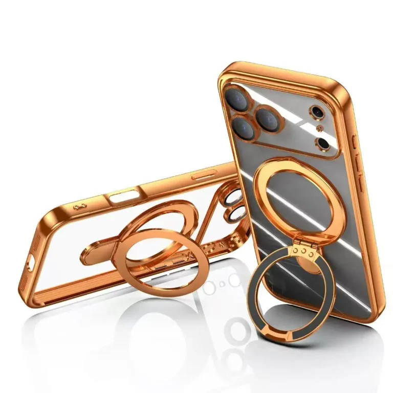 | Wholesale Price at Gaffar India for iphone 17 Air Case Plating Magsafe Magnetic Bracket Case for iPhone 17 16 Pro 13 12 Max 15 14 16 Plus 17PRO Transparent Cove