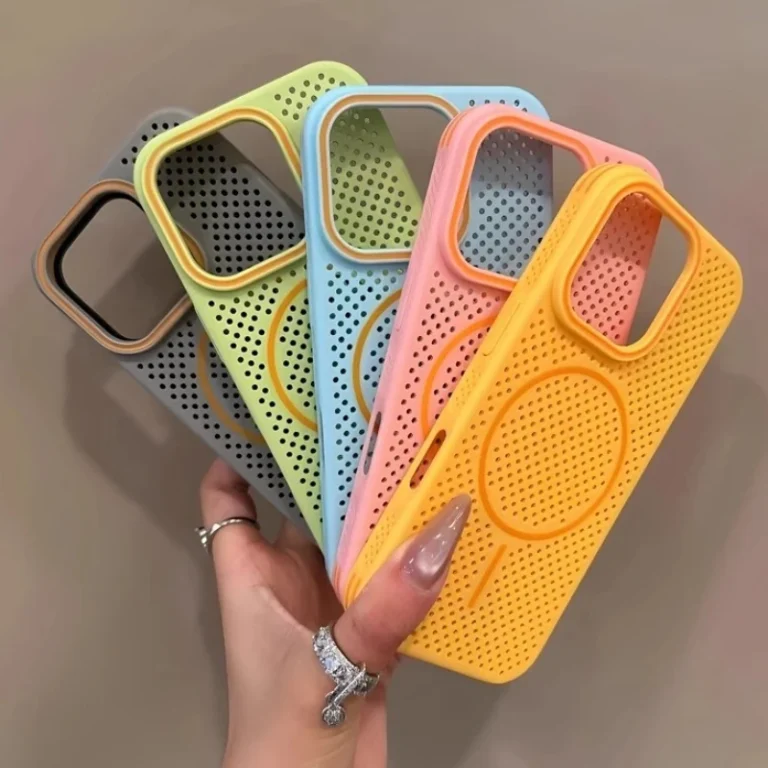 | Wholesale Price at Gaffar India Luxury Magsafe Heat Dissipation Candy Phone Case For iPhone 17 16 15 14 13 12 Pro Max 16 Plus 17 Air Magnetic Bumper Back Cover