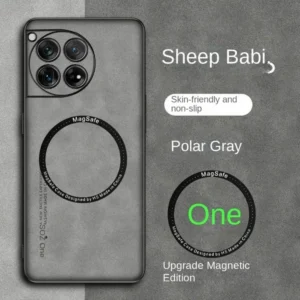 Sheepskin Vintage Magnetic Leather Soft Phone Case For One Plus OnePlus 13 13R 12 12R 11 11R 5G Magsafe Wireless Charging Cover