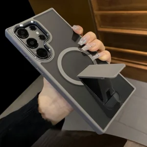 Kickstand Bracket Stand Holder For Magsafe Case for Samsung Galaxy S25 S24 S23 Ultra Plus Magnetic Wireless Charging Cover Funda