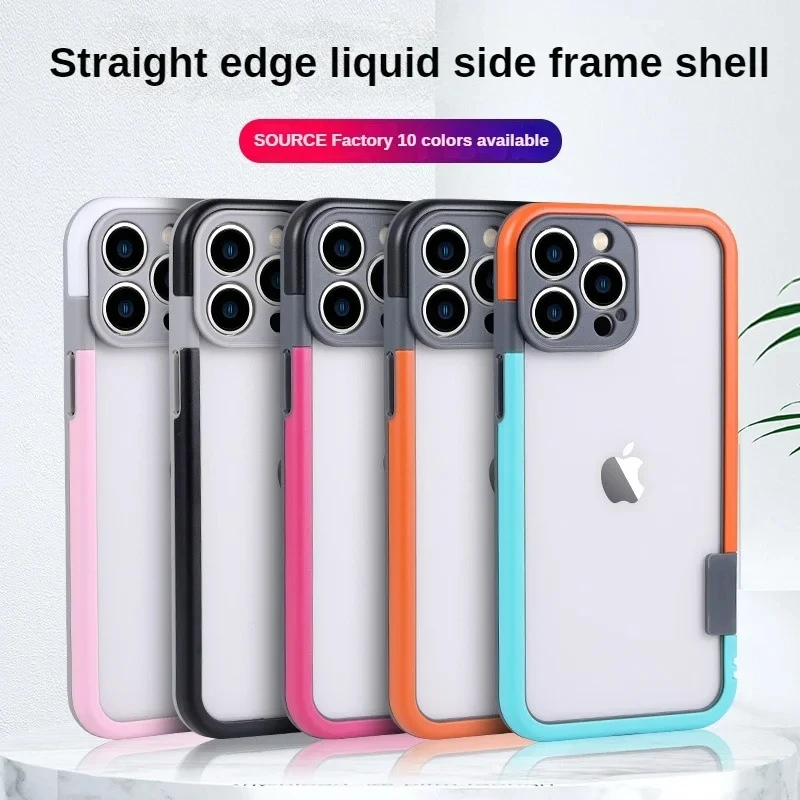 | Wholesale Price at Gaffar India Better Heat Dissipation Dual Color Bumper Border Soft Phone Case For iPhone 17 16 15 14 13 12 11 Pro Max 7 8 Plus XS XR - Image 2
