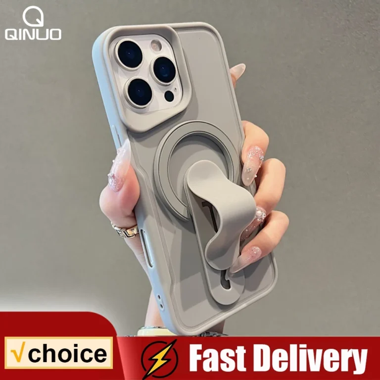 | Wholesale Price at Gaffar India For Magsafe Magnetic Push Pull Ring Holder Case For iPhone 16 15 14 13 12 11 Pro Max Luxury Matte Shockproof Stand Bracket Cover