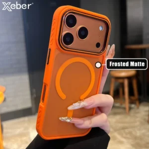 Matte Magnetic For Magsafe Case For iPhone 17 Pro Max 17 Air 13 14 15 16 Plus Translucent Wireless Charging Hard Bumper Cover