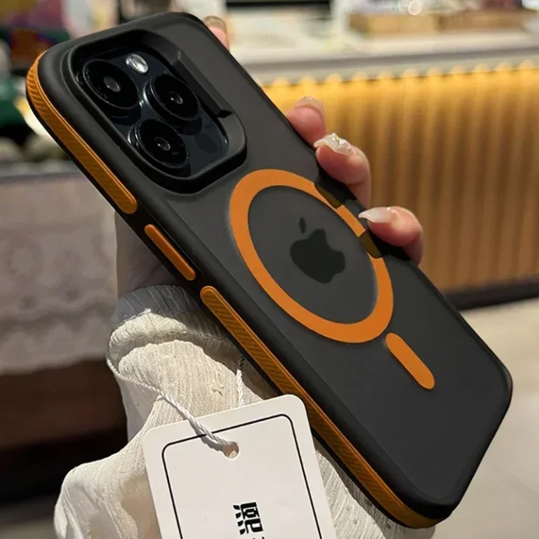 | Wholesale Price at Gaffar India New Bicolor Matte Frosted Magnetic Phone Case For iPhone 16 15 14 Plus 13 12 11 Pro Max Translucent Shockproof Bumper Hard Cover