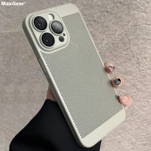 Original Cooling Matte Heat Dissipation Case For iPhone 16 15 14 13 12 11 Pro Max X XS Max XR 7 8 14 Plus SE Mini Metallic Cover