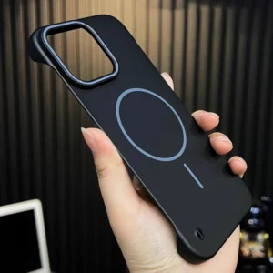 Ultra Slim Frameless For Magsafe Cover For iPhone 16 15 14 13 12 Plus Pro Max 16Pro 16Pro 15Pro Magnetic Shockproof Hard PC Case