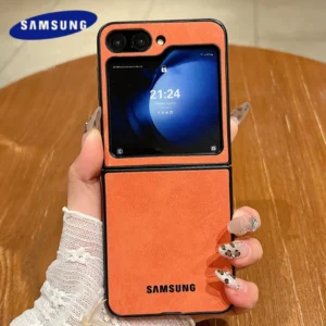 Luxury Business Suede Leather Soft Phone Case Samsung Galaxy Z Flip 7 6 5 4 Shockproof Matte Protective Z Flip6 5 4 3 Back Cover