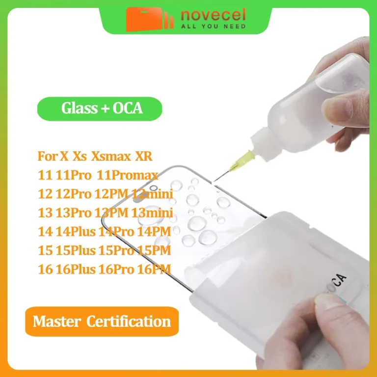 | Wholesale Price at Gaffar India Novecel 5pc 100% OEM Quality LCD Display Touch Panel Glass Replacement with OCA for iPhone 11 12 13 14 15 16 17 pro max 17air