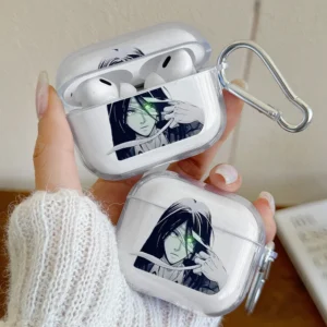 Japan Anime Attack on Titan Case for Apple Airpods Pro, Pro3, Pro2 Earphone Cover Airpods 1or2, 3, 4 Shockproof Protection Case