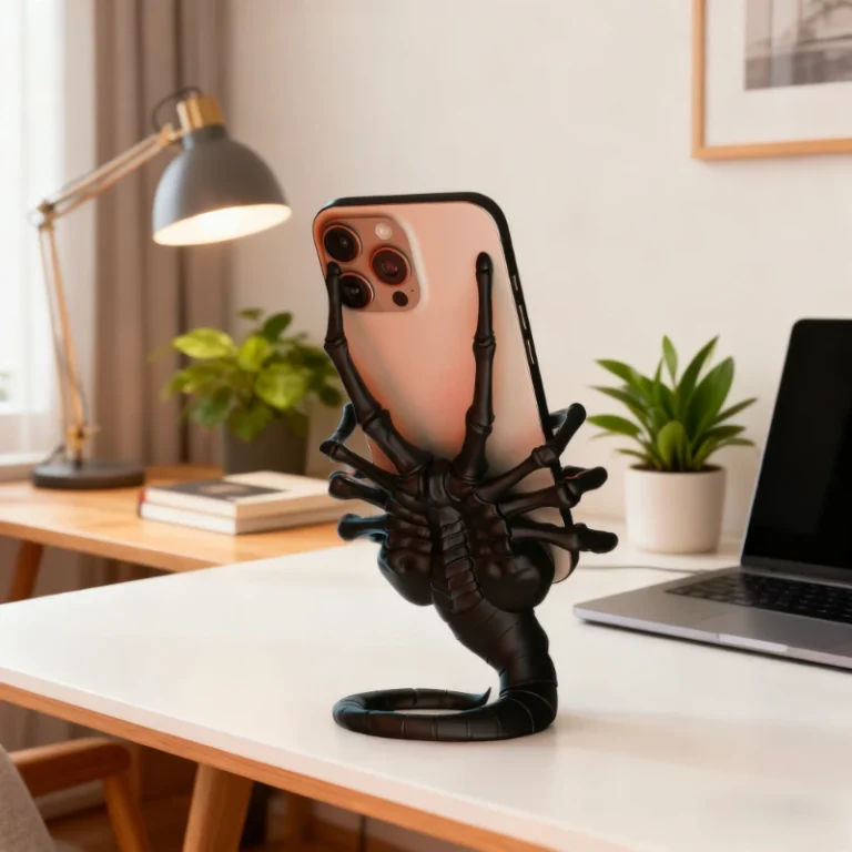| Wholesale Price at Gaffar India 1pc Phone Holder Anime 3D Printed Alien Face Cool Mobile Phone Holder Accessory for Desktop Collectible Decoration Figures Gifts